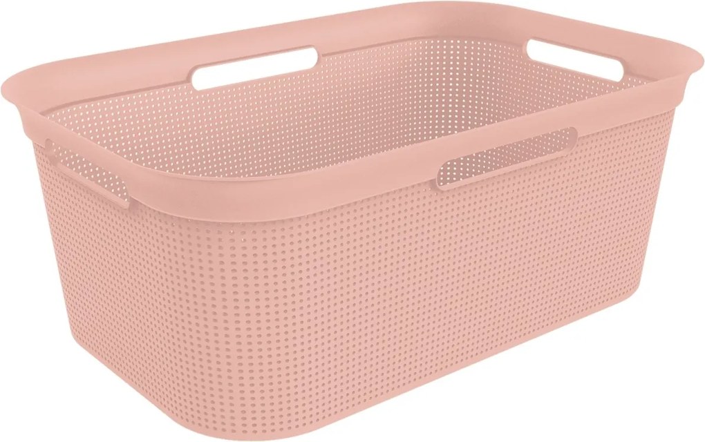 Rotho szennyestartó kosár 41l rugalmas, rózsaszín