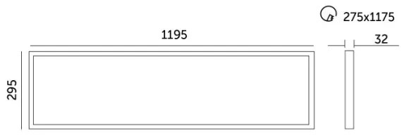 LED Dimmelhető beépíthető panel CAPRI LED/25/36/40W/230V 3000/4000/5700K IP44 30x120cm