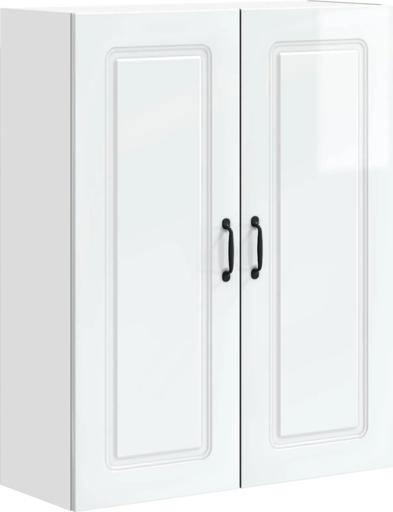 vidaXL Konyhaszekrény Kalmar Magas Fényű Fehér 80 x 31 x 100 cm