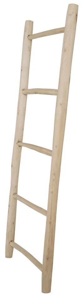 Dekorációs létra teak fából, natúr, 50x150 cm
