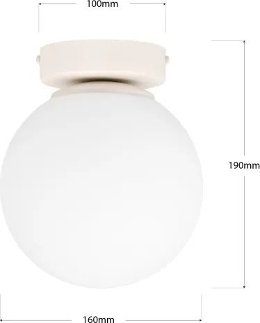 Mennyezeti lámpa MOONLIGHT 1xE27/15W/230V Ø 16 cm krémszínű