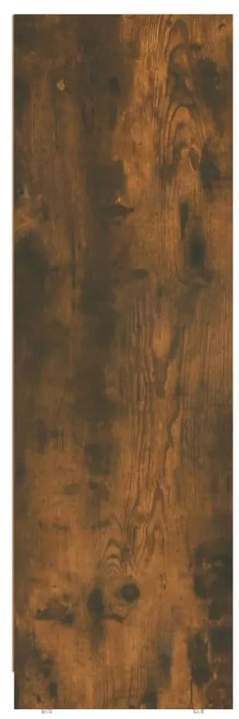 Füstös tölgy színű szerelt fa fürdőszobaszekrény 30x30x95 cm