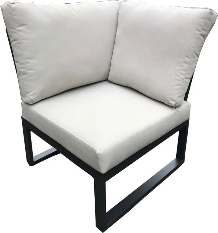 Szürke alumínium ötszemélyes kerti lounge szett Rotterdam – Rojaplast