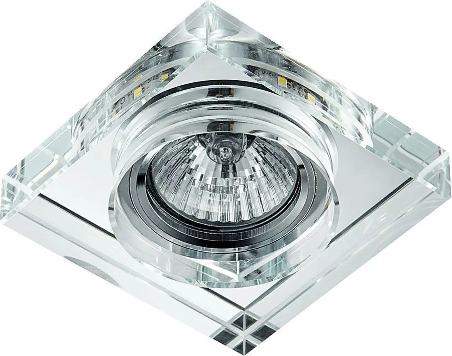 Prezent ELEGANT DOUBLE LIGHT 71105 Beépíthető spotlámpa 1x50W/GU10|1x3W/LED 380lm IP20