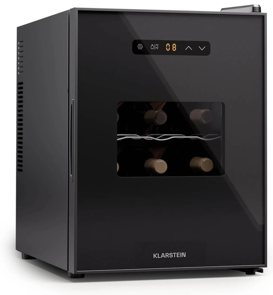 Klarstein Silent Vino 12 Uno, borhűtő, 31 l / 12 palack, 5-18 °C, érintős