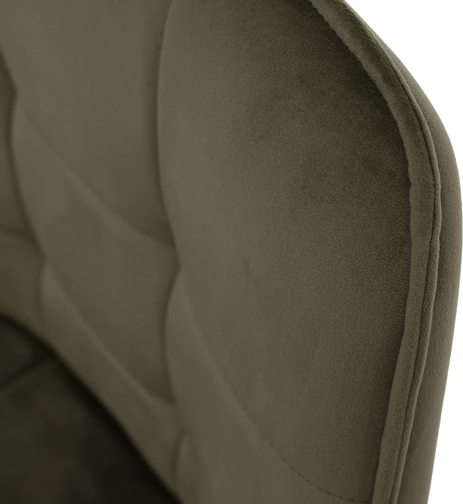 Design fotel, zöld Velvet/fekete, PETIN