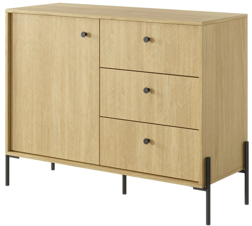 Komód Scandia D3S (scandi tölgy  + scandi fenyő). 1071388