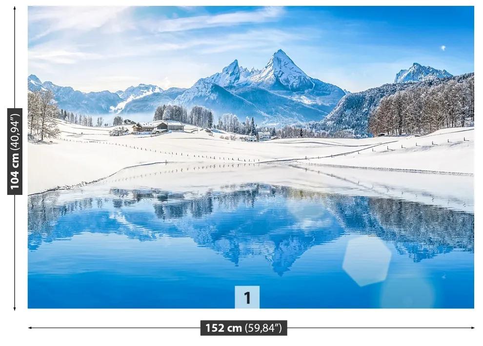 Fotótapéta téli Alpok 104x70 cm