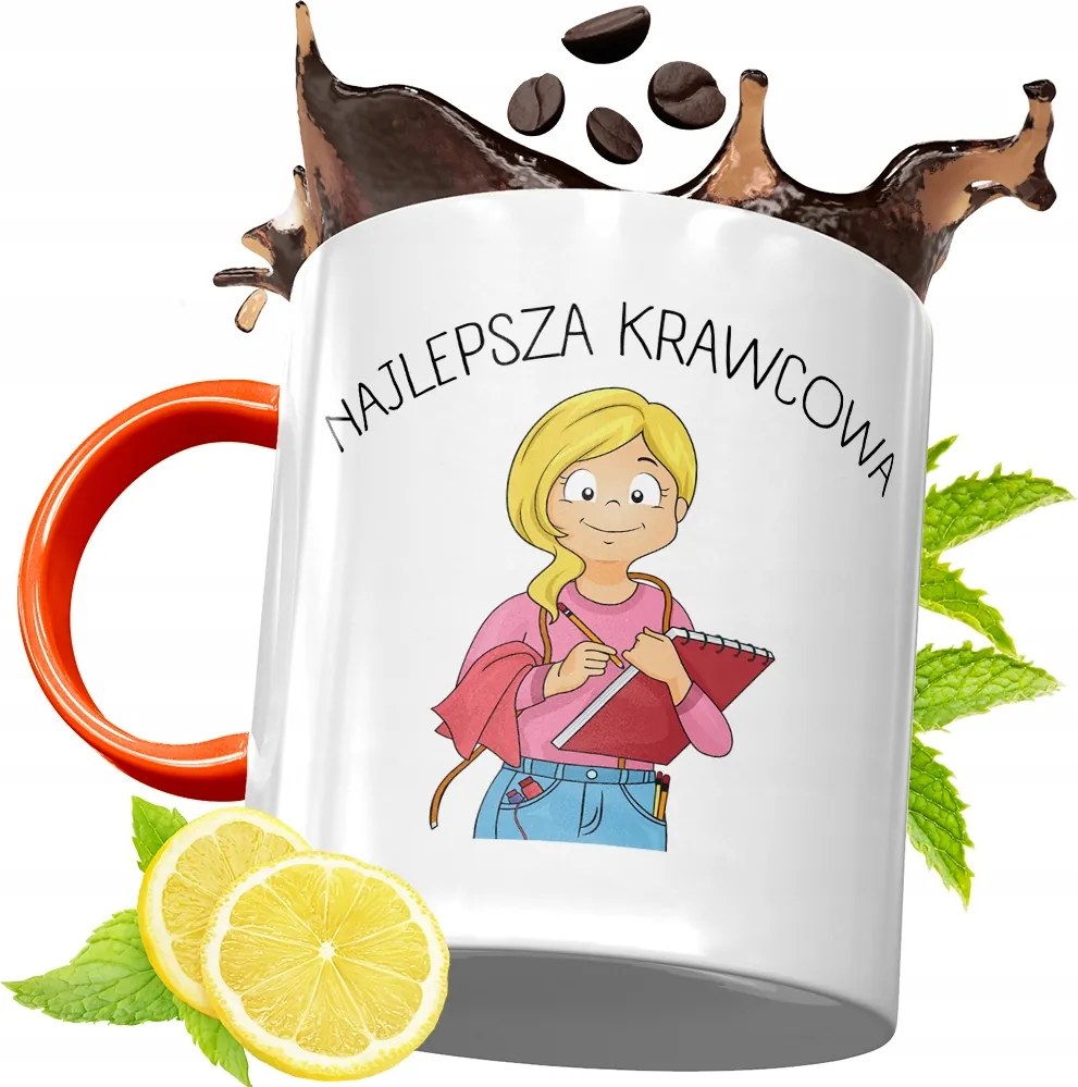 Narancssárga Bögre Szabónak Születésnapi Ajándék fényképes nyomtatással