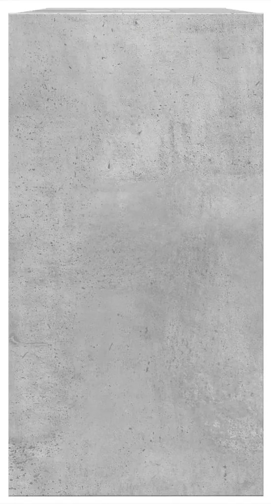 betonszürke szerelt fa mosdószekrény 63 x 29 x 55 cm