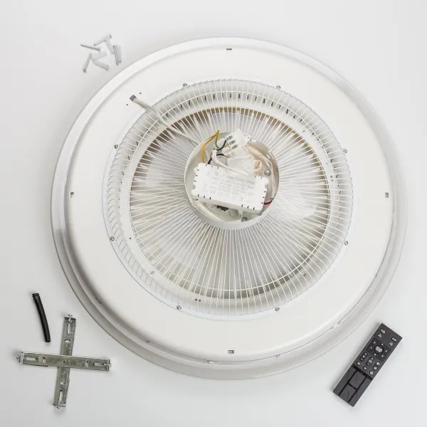 Brilagi - LED Dimmelhető lámpa ventilátorral RONDA LED/48W/230V fekete + távirányító