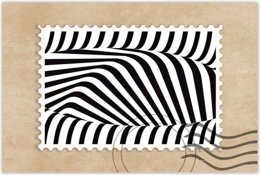 Poszterek 60x40 Absztrakt fekete-fehér