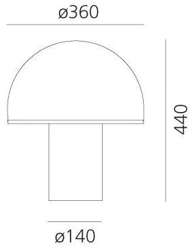 Artemide A006300 - Asztali lámpa ONFALE 1xE14/5W/230V + 1xE27/13W fehér