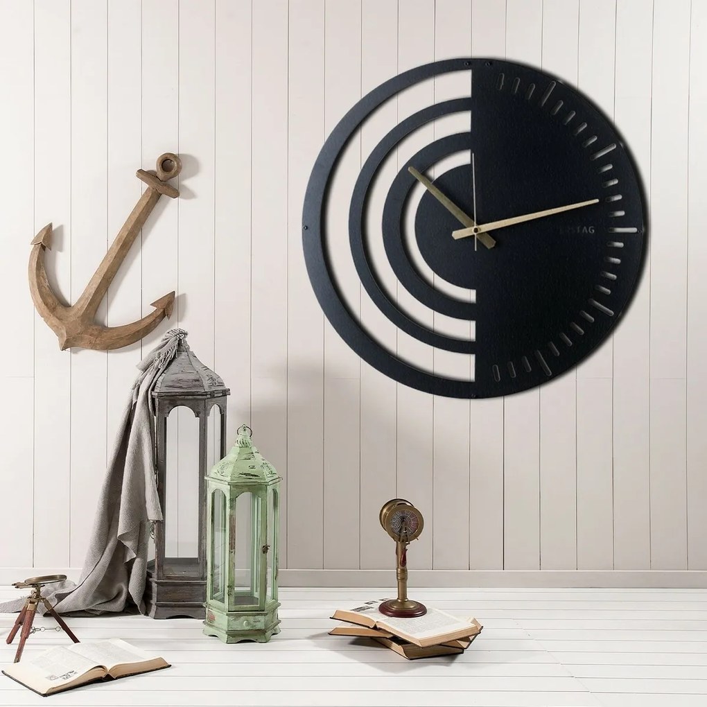 Falióra Chrono Fekete , 50 x 50 cm