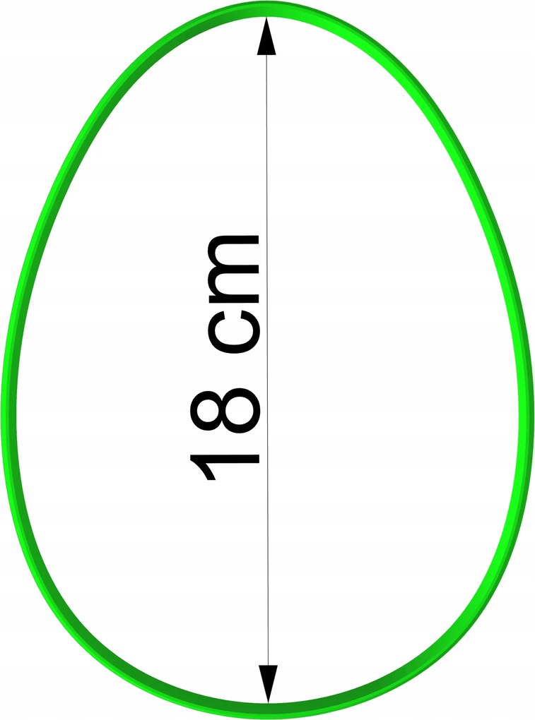 Húsvéti Forma Mézeskalács lyukasztó Húsvéti Tojás 18cm