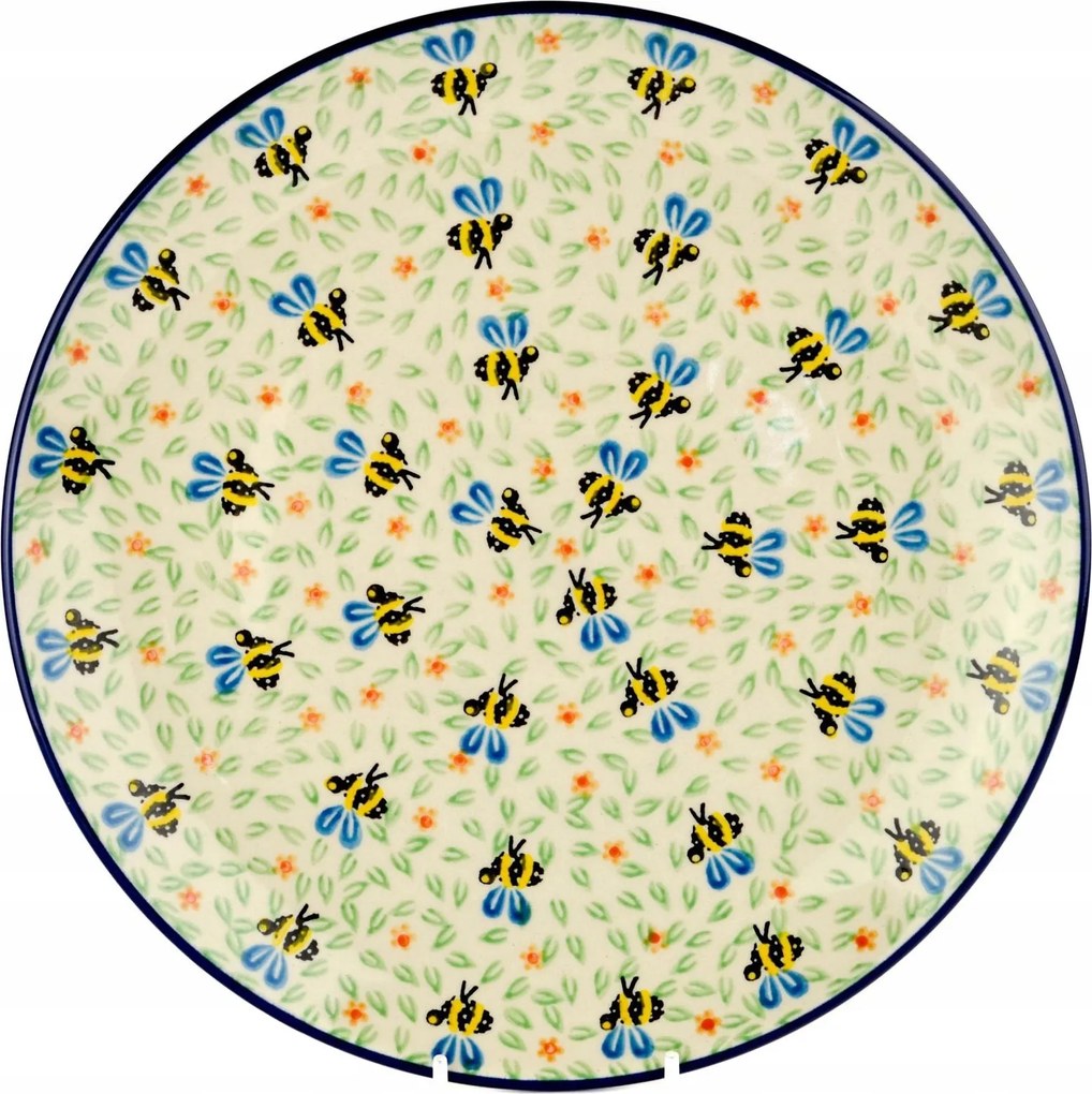 Ebédlő tányér 25 cm Ceramika Artystyczna Bolesławiec