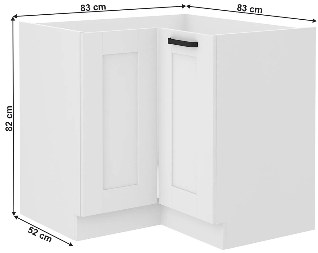 Sarok alsószekrény Lesana 1 (fehér) 89x89 ND 1F BB . 1063890