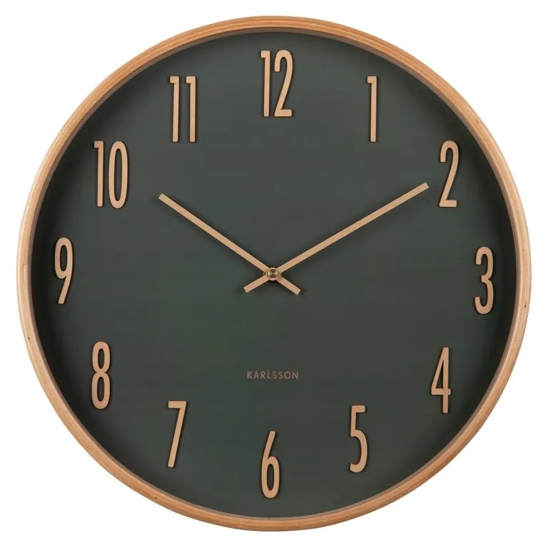Karlsson 5996GR design falióra zöld, 40 cm átmérővel
