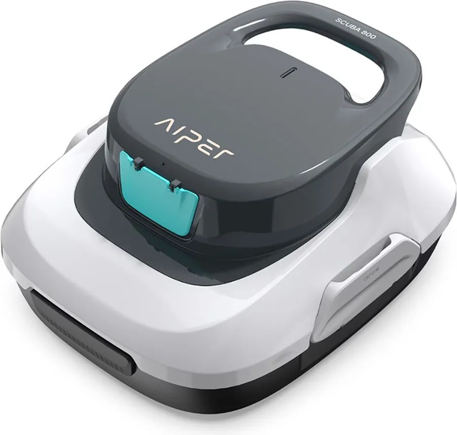 Aiper Scuba 800 SE Elite White akkumulátoros medencetisztító robot, fehér, 80 m2, szűrőkosár: 2 l