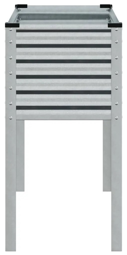 Horganyzott acél kerti virágtartó 100 x 41 x 90 cm