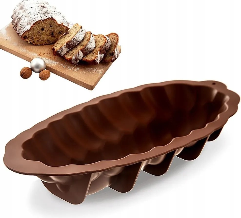 Szilikon Sütőforma Muffin Sütőforma Házi Készítésű Barna Ovális