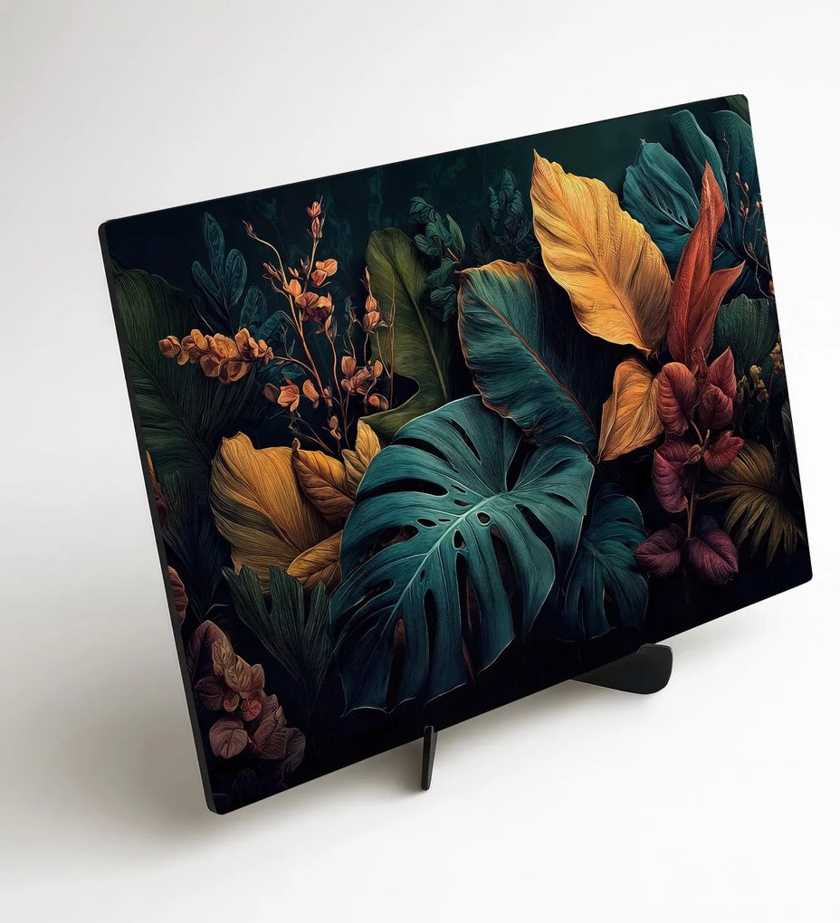 DUBLEZ | Modern kép a nappaliba - Neon dzsungel