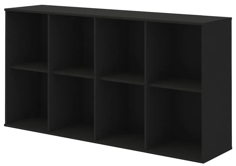 Fekete moduláris polcrendszer 136x69 cm Mistral Kubus - Hammel Furniture