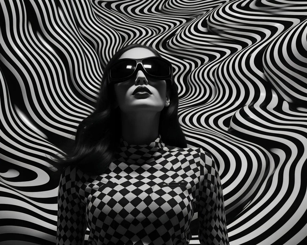 Poszter 50x40cm Kontraszt fekete szemüveggel