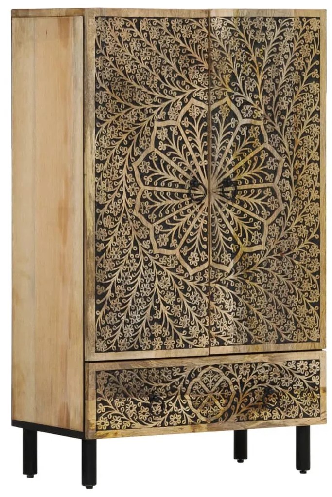 tömör mangófa magasszekrény 60 x 33 x 100 cm