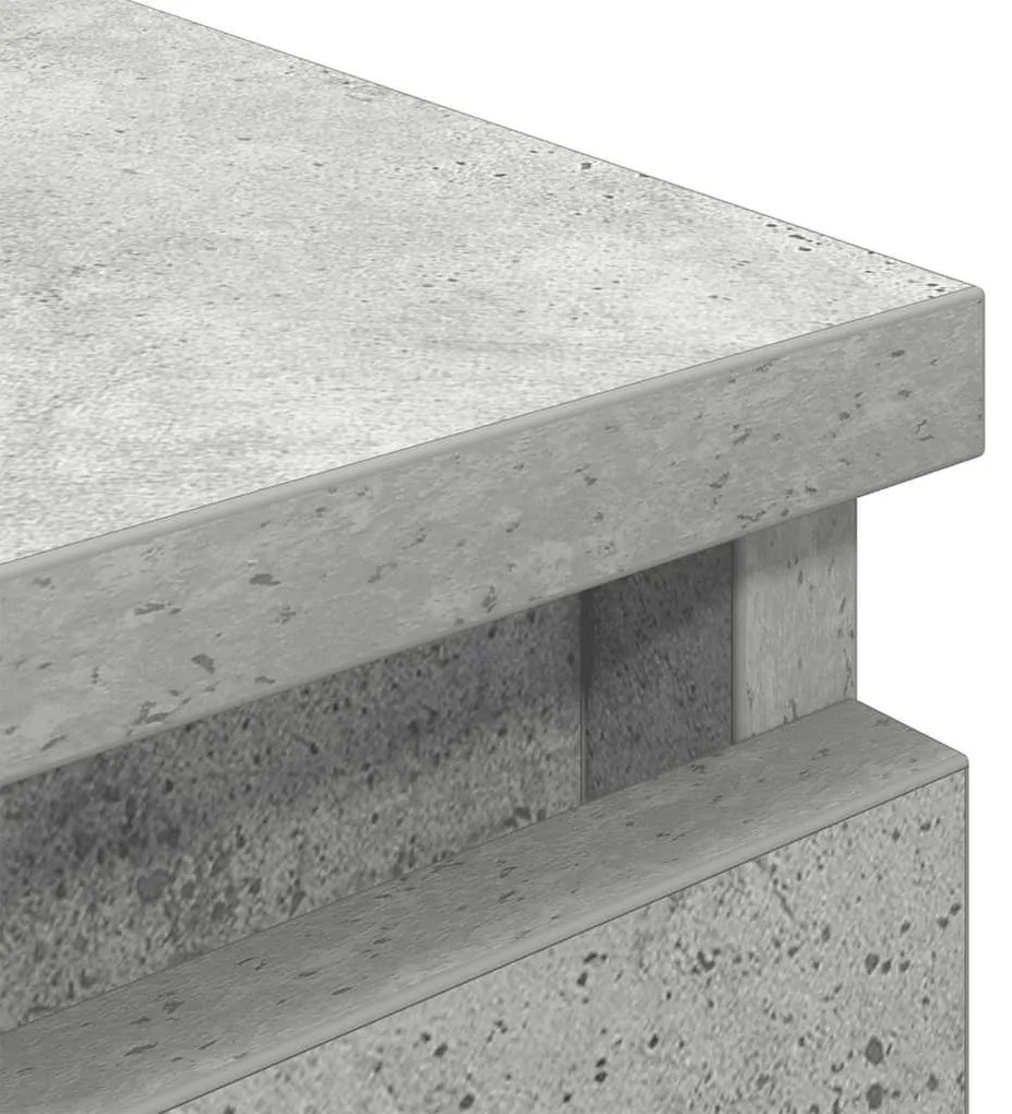 betonszürke szerelt fa TV-szekrény 40x35x54 cm