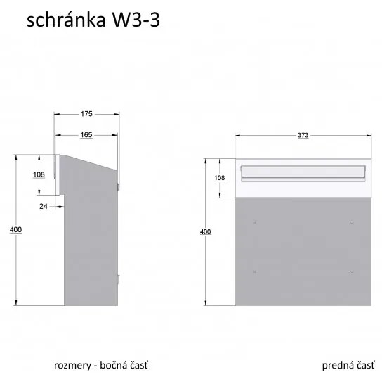 W3 - 3 postaláda réz antik, Réz antik
