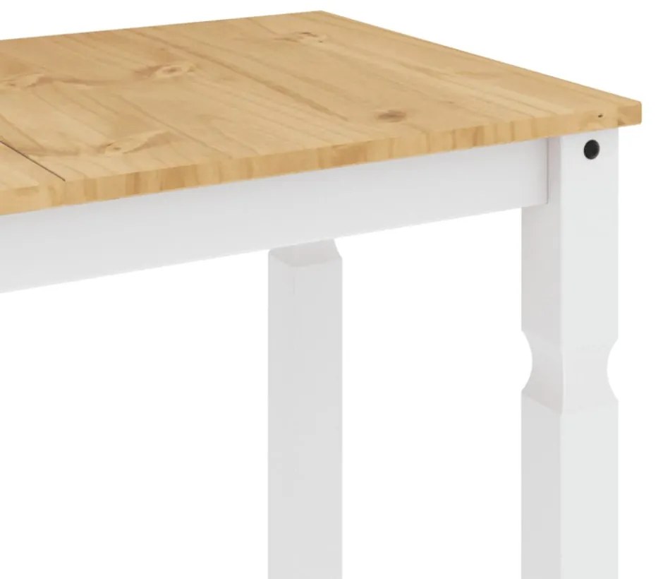 Corona fehér tömör fenyőfa ebédlőasztal 180 x 90 x 75 cm