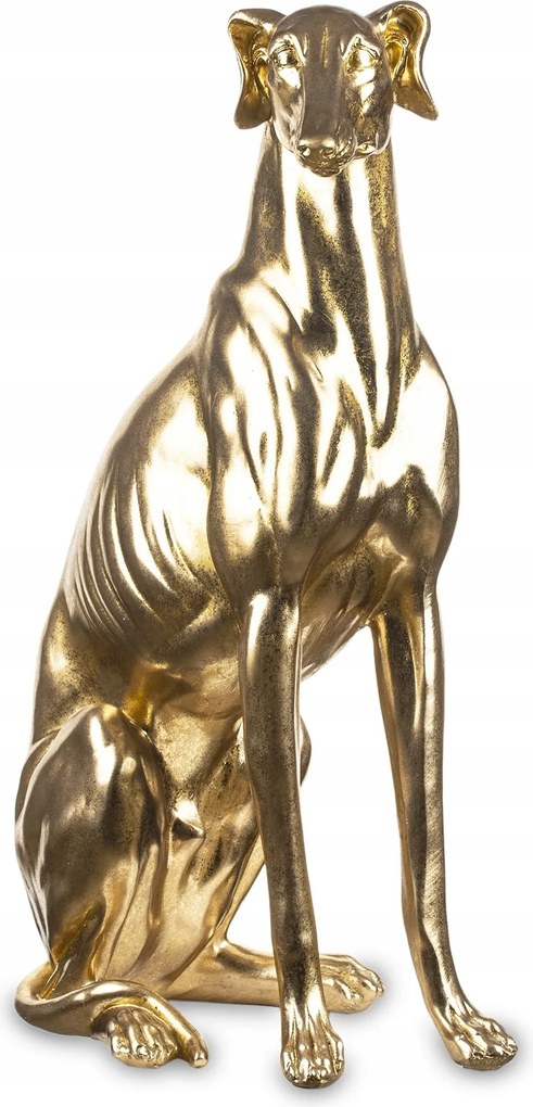 Arany kutya dekoráció figura. Dekoráció otthonra,irodába vagy ajándékba.