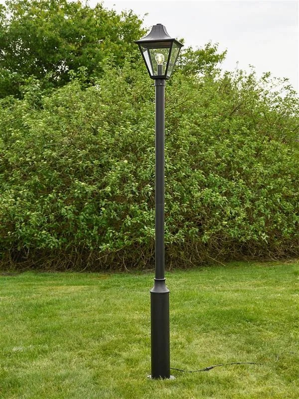 MARKSLÖJD 108171 GARDEN Kandeláber Fekete, Átlátszó LED IP44