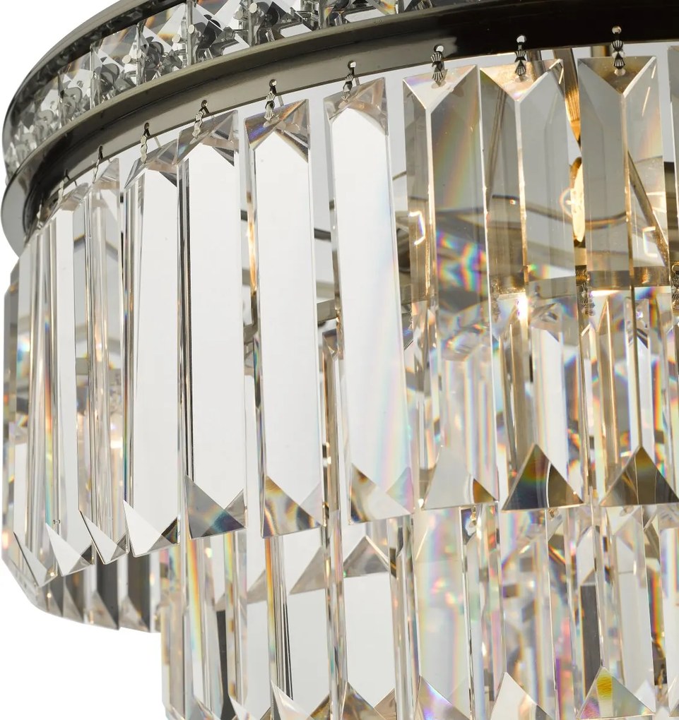 Dar Lighting glamour kristály modern függeszték vyana antik sárgaréz darvya0475