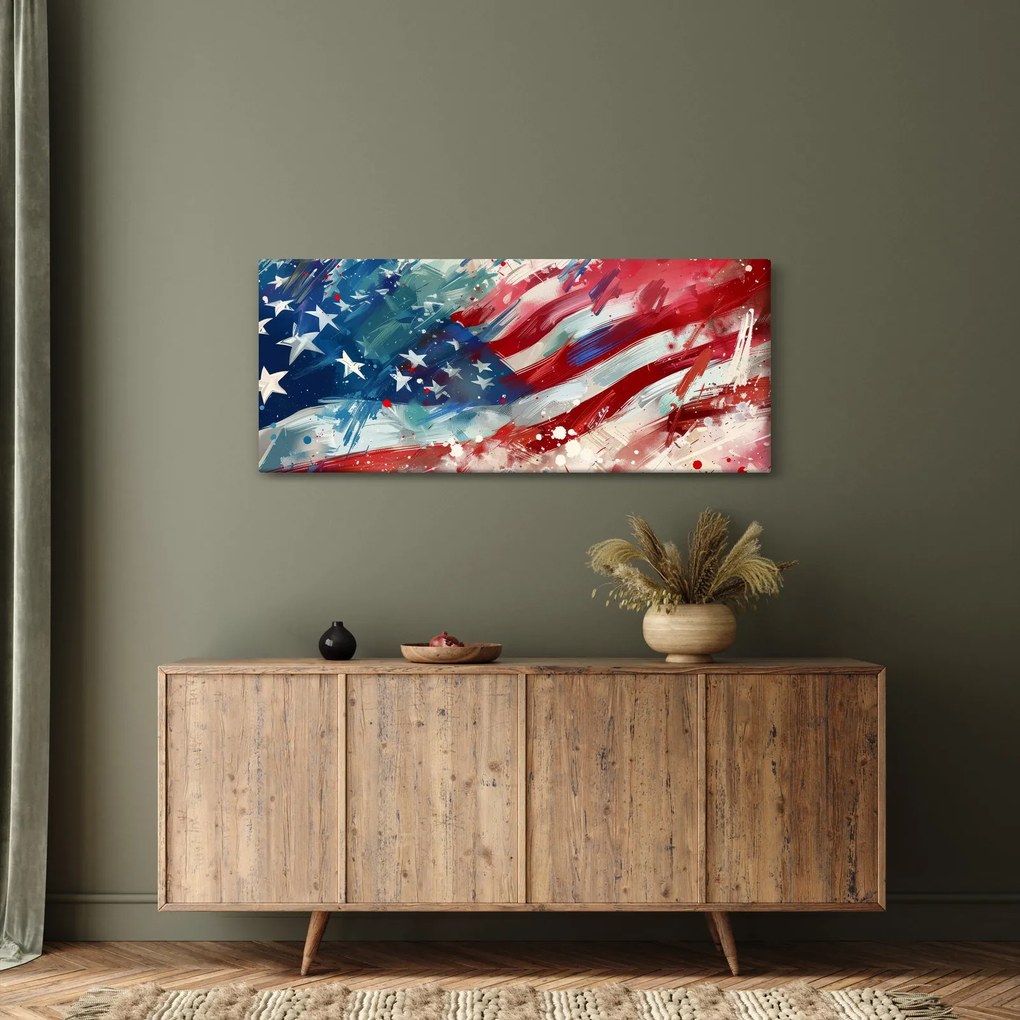 Kép - Az USA zászlaja (120x50 cm)