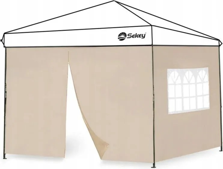 Fal Oldalfalak Pavilon Sátor Pavilon 3x3 2 Db Cappucino