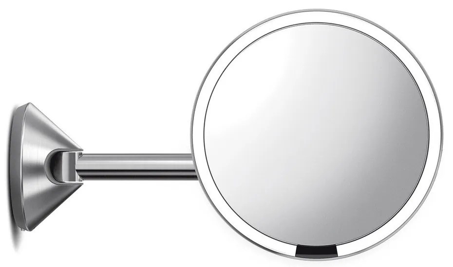 Fali-kozmetikai tükör világítással-nagyítós (ötszörös) ø 20 cm Sensor – simplehuman