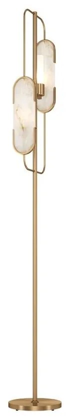 Maytoni MOD099FL-02G - Állólámpa MARMO 2xG9/40W/230V