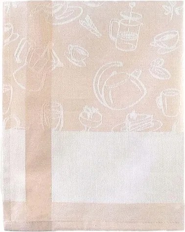 Konyhai törlőkendő pamut 50x70 homokszínű