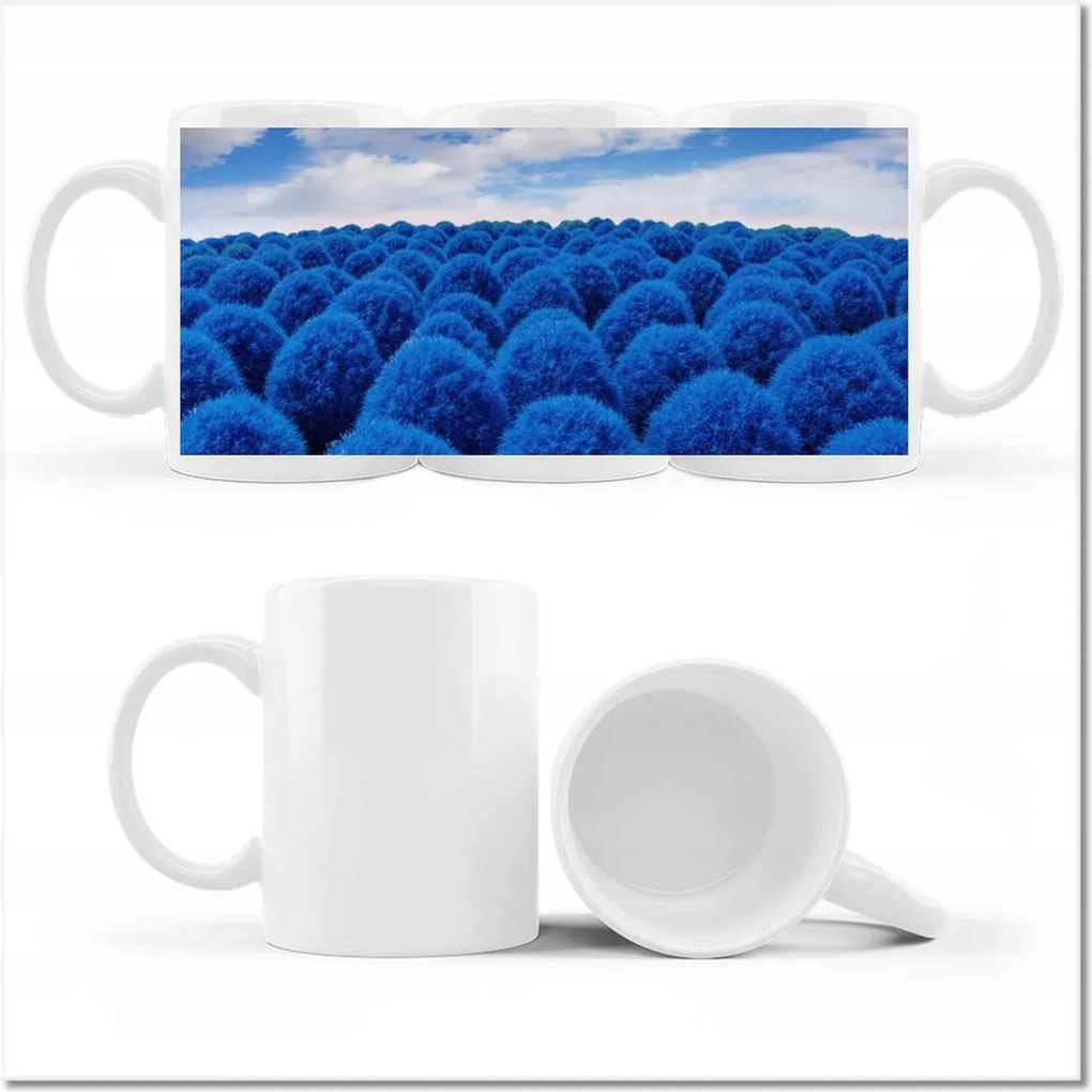 Fényképes bögre klasszikus kék színben