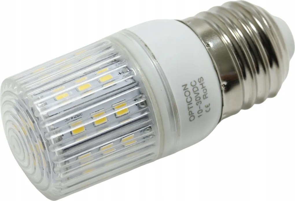 Led izzó E27 12V 24V DC 4W IP65 Kisfeszültségű Hideg fehér 6000K