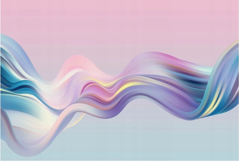 Fotótapéta Flizelina Nappali és Hálószoba Irodába Színes hullámok 104x70 Ragasztó