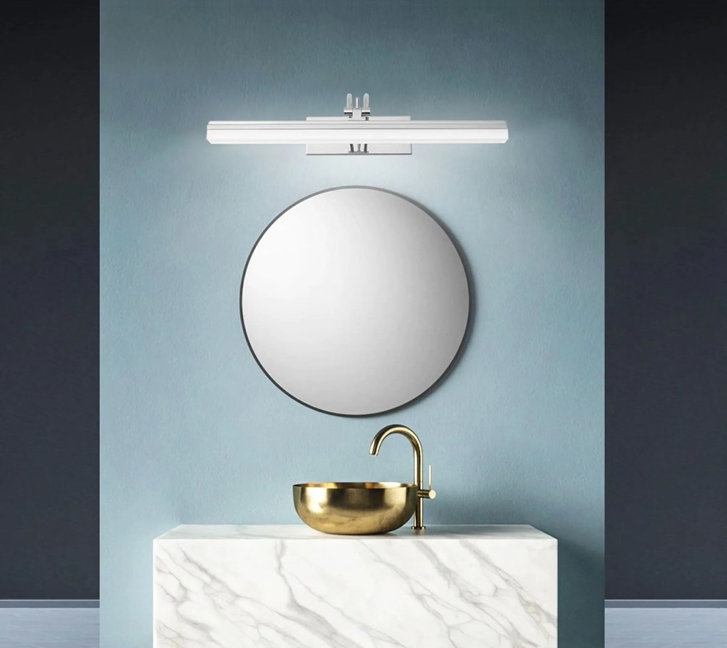 LED FÜRDŐSZOBA LÁMPA TÜKÖR fölött Rea 9W 40cm APP372-1W chrome
