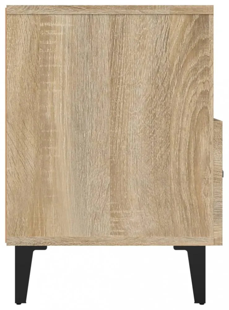 sonoma tölgy színű szerelt fa TV-szekrény 80 x 36 x 50 cm