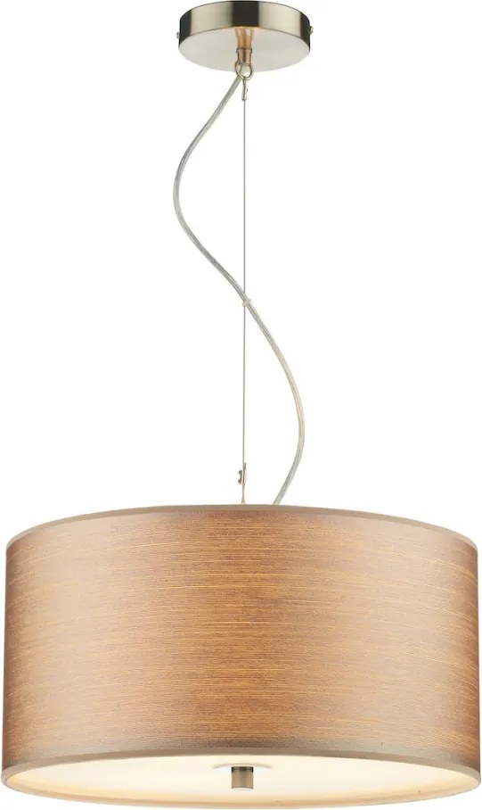 DAR LIGHTING TUS1046 TUSCAN Ernyős Függesztett Lámpa Taupe E27 IP20