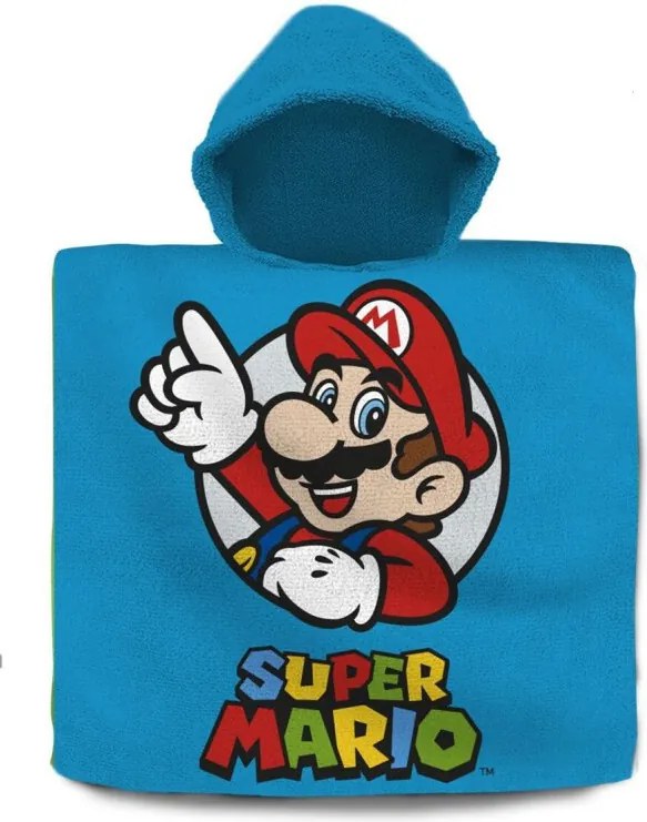 Super Mario Victory strand törölköző poncsó 60x120 cm
