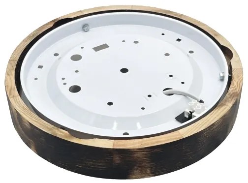 Brilagi - LED mennyezeti lámpa CARVALHO SLIM SMOKEY LED/20W/230V tölgy átm. 27,5 cm