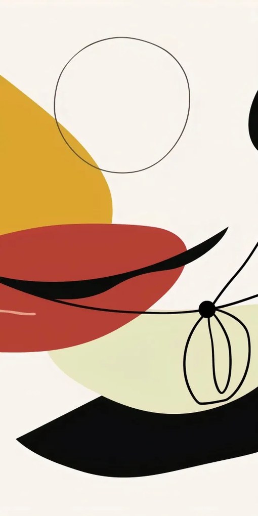 Poszter 50x100cm Geometrikus görbület