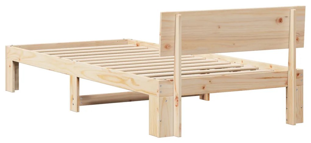 Ágykeret fejtámlával 80x200 cm Tömör fenyőfából